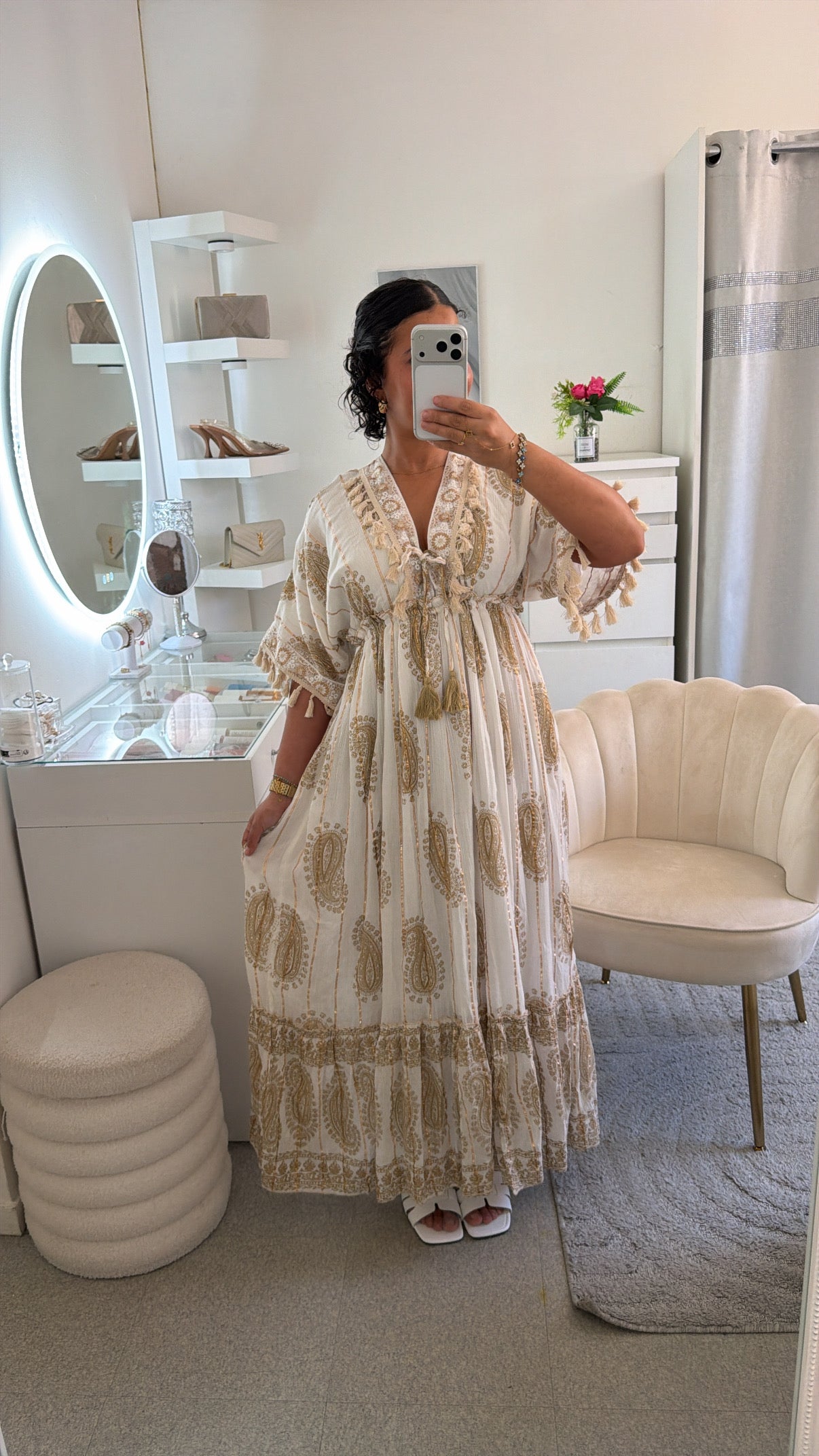 Robe Kahina en beige