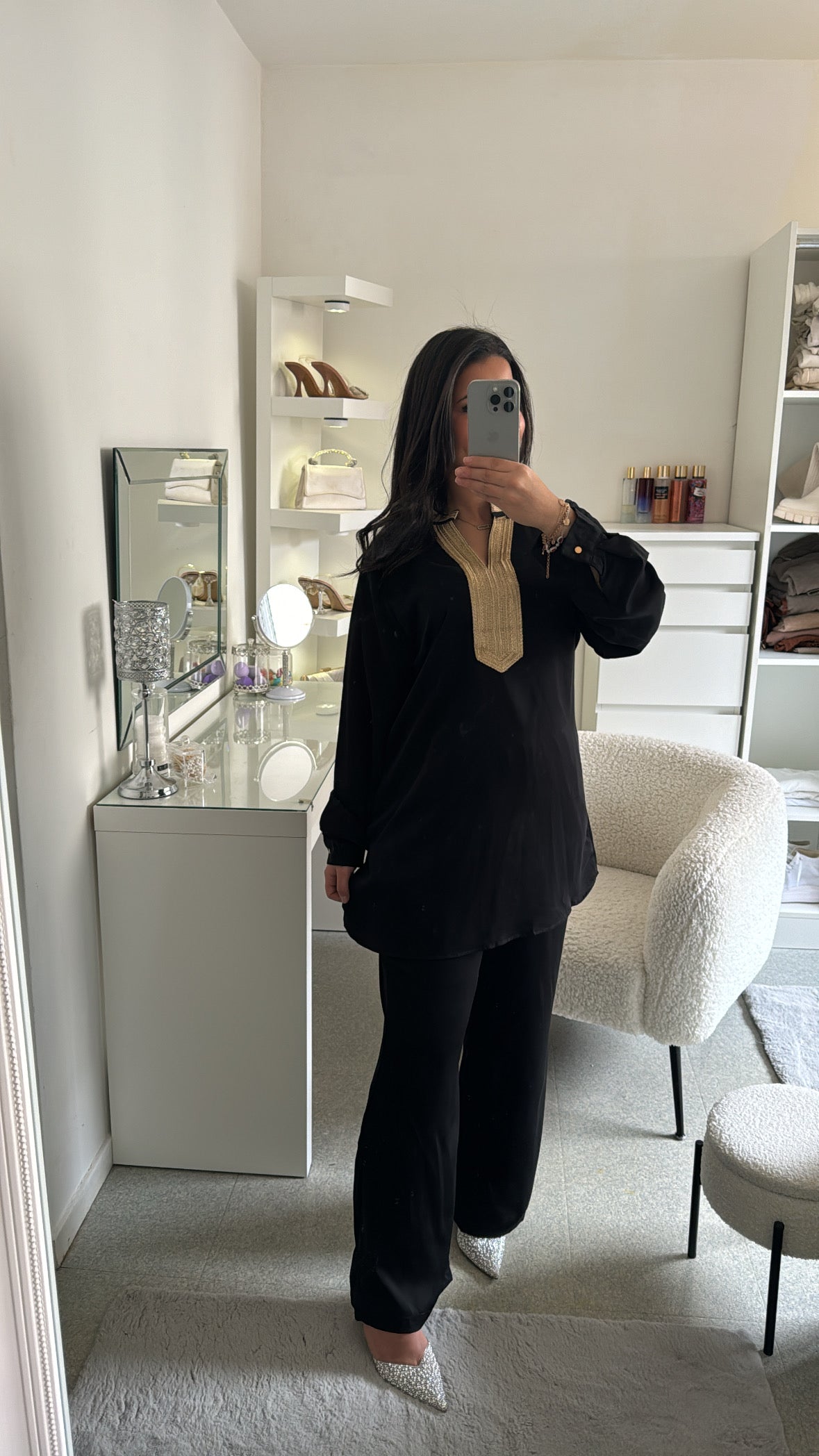 Ensemble façon abaya noir