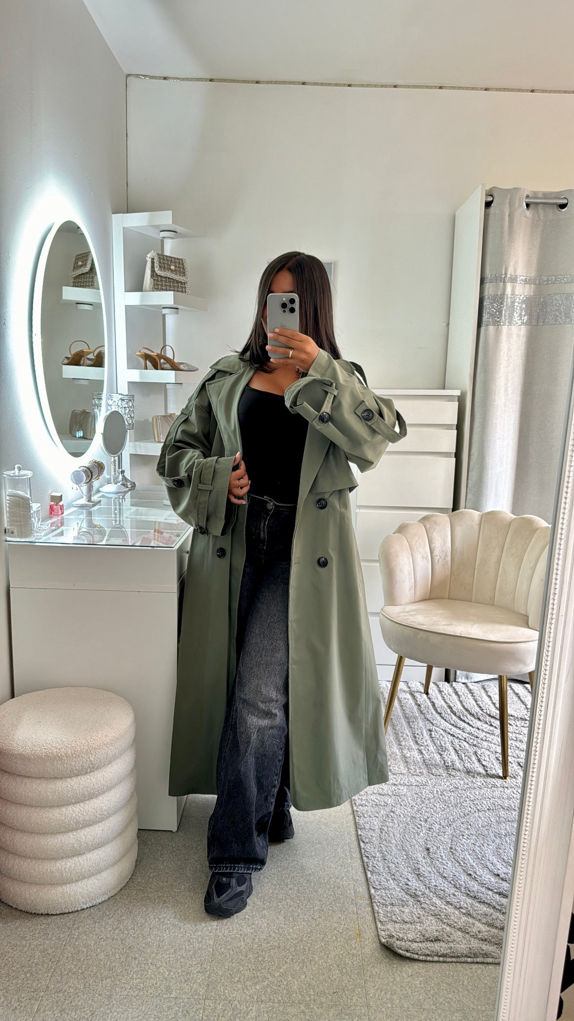 Trench Yara en vert