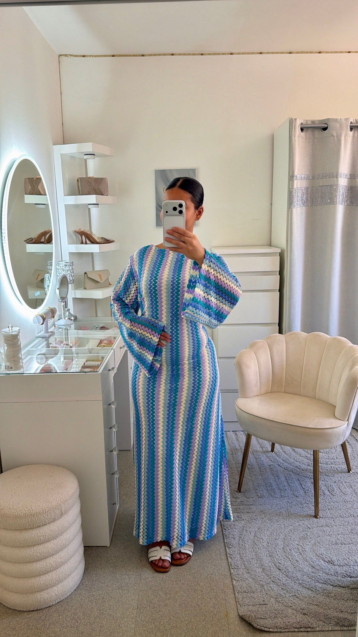 Robe Fadila bleu