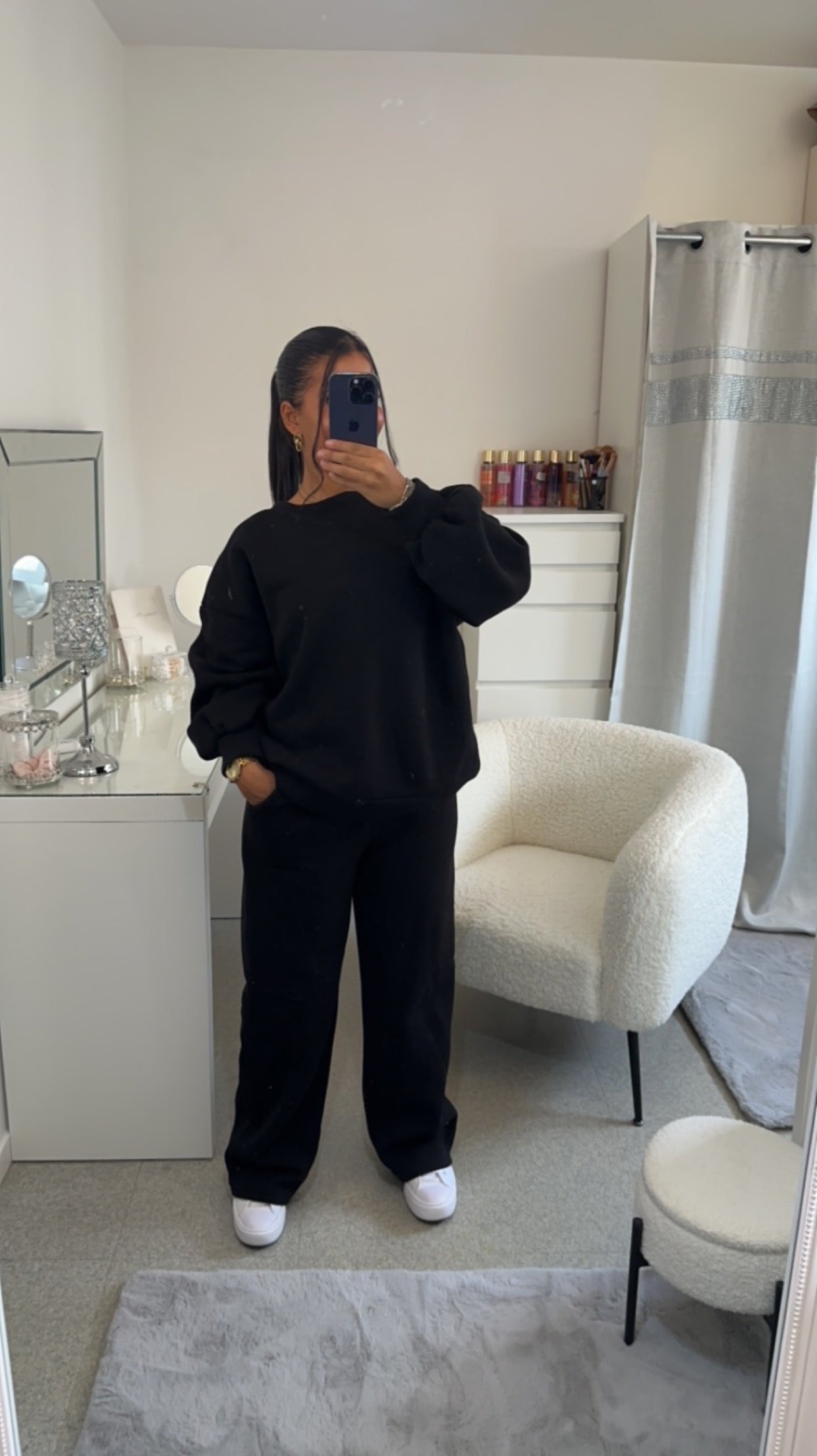 Ensemble jogging oversize noir