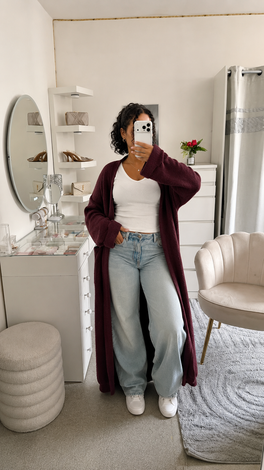 Gilet Nelia en bordeaux