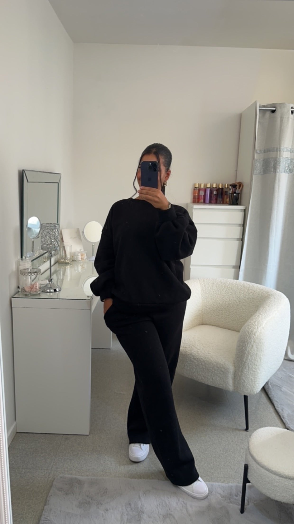 Ensemble jogging oversize noir