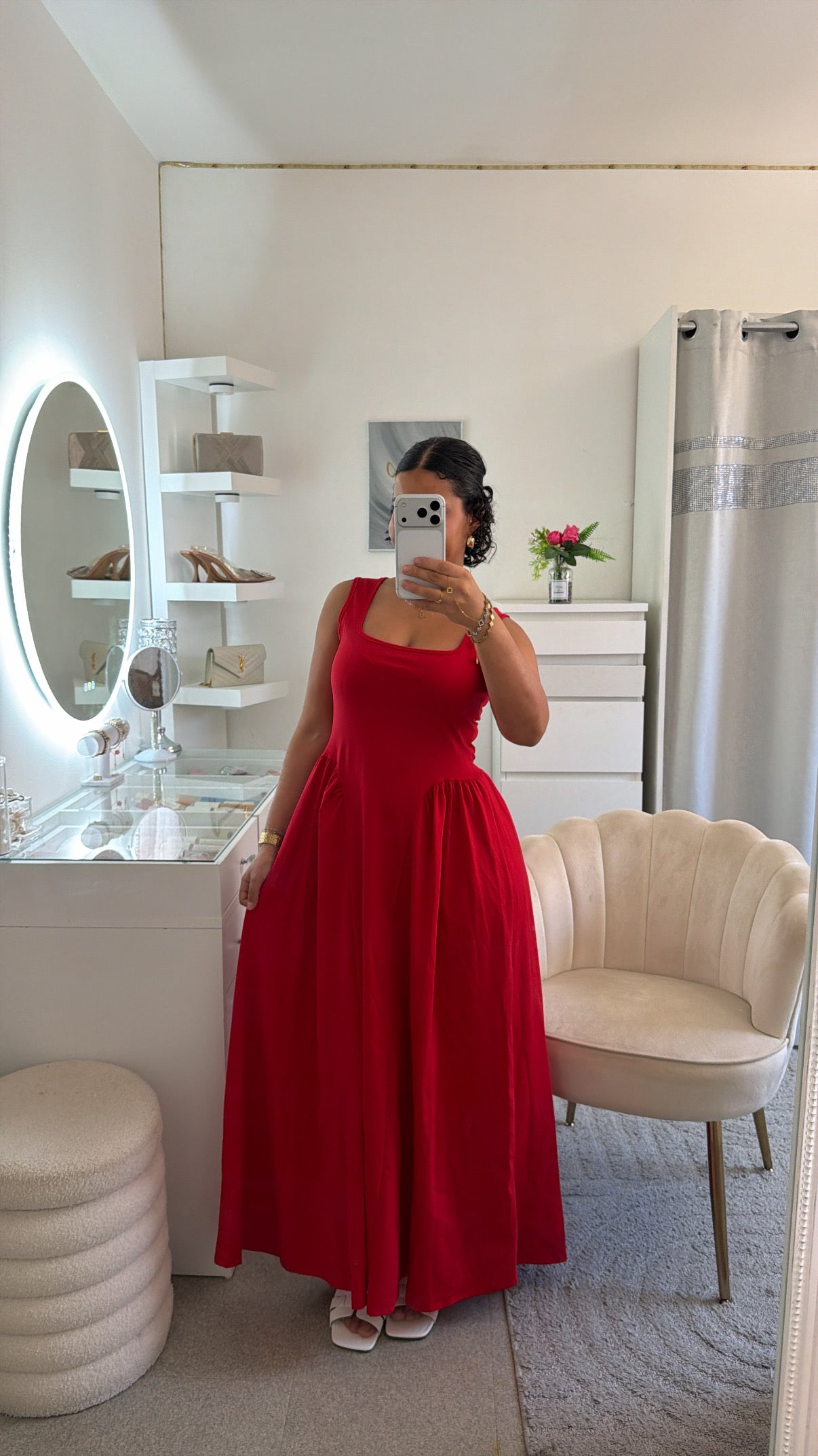 Robe Jeasmean en rouge