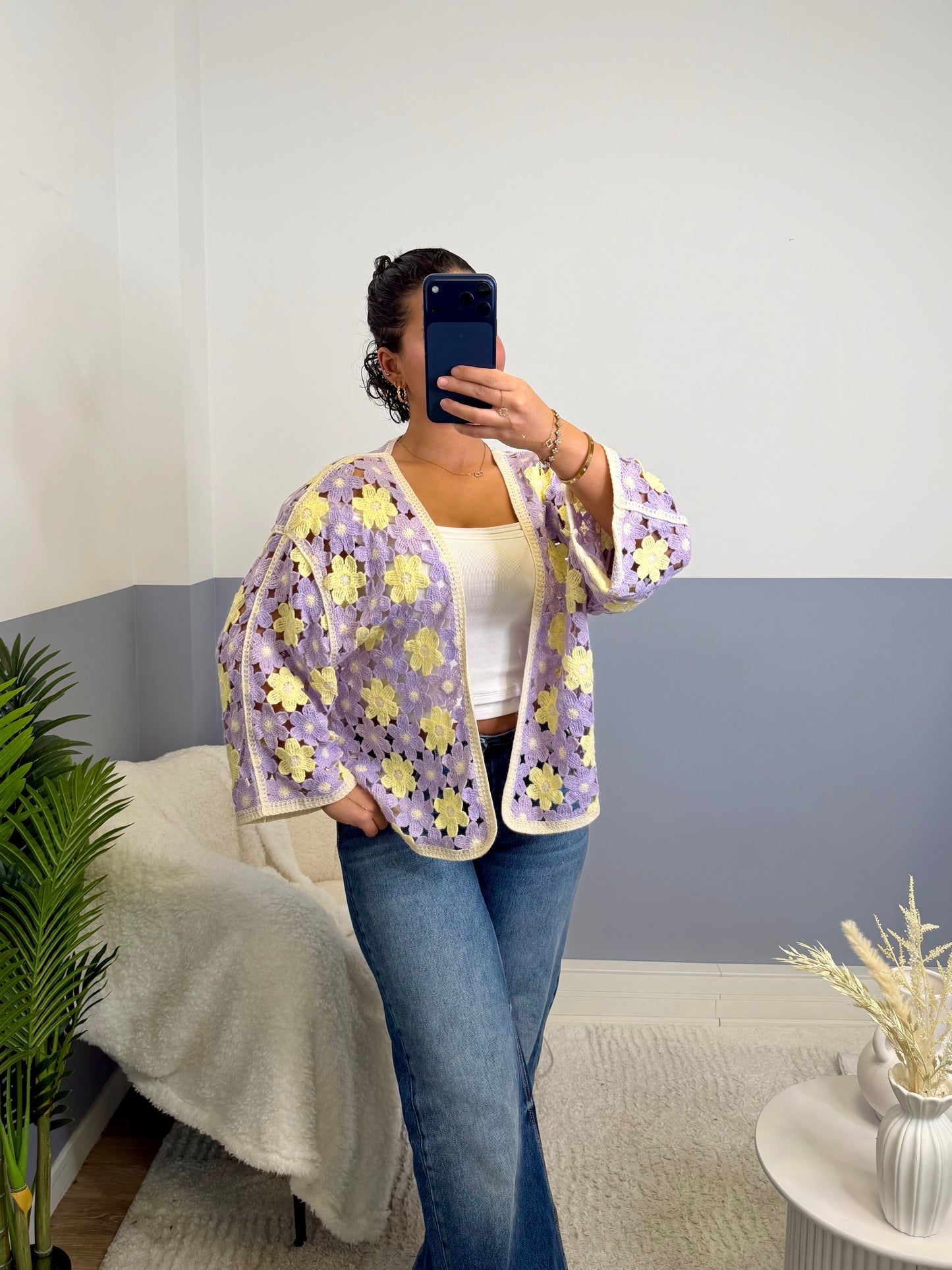 Cardigan Flora violet