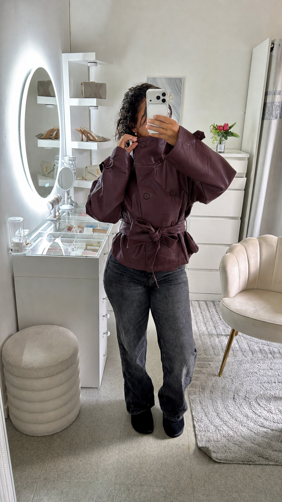 Trench Kaina en bordeaux
