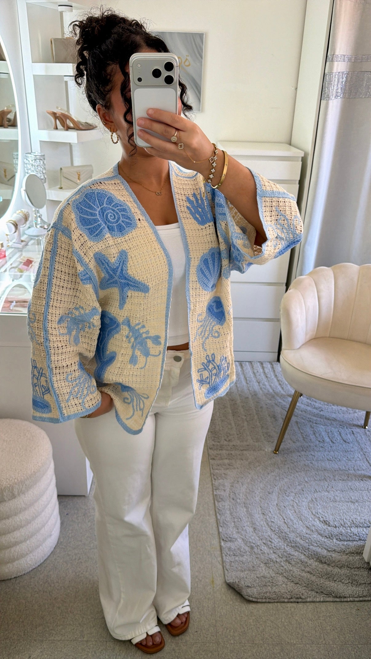 Cardigan Aria en bleu