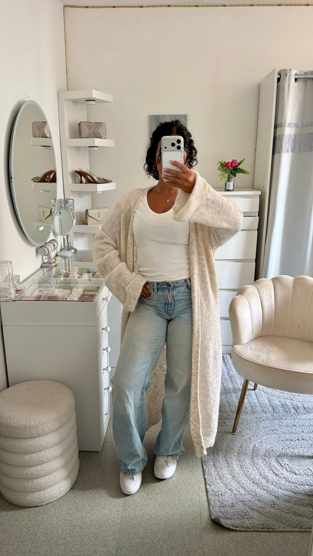 Gilet Nelia en beige