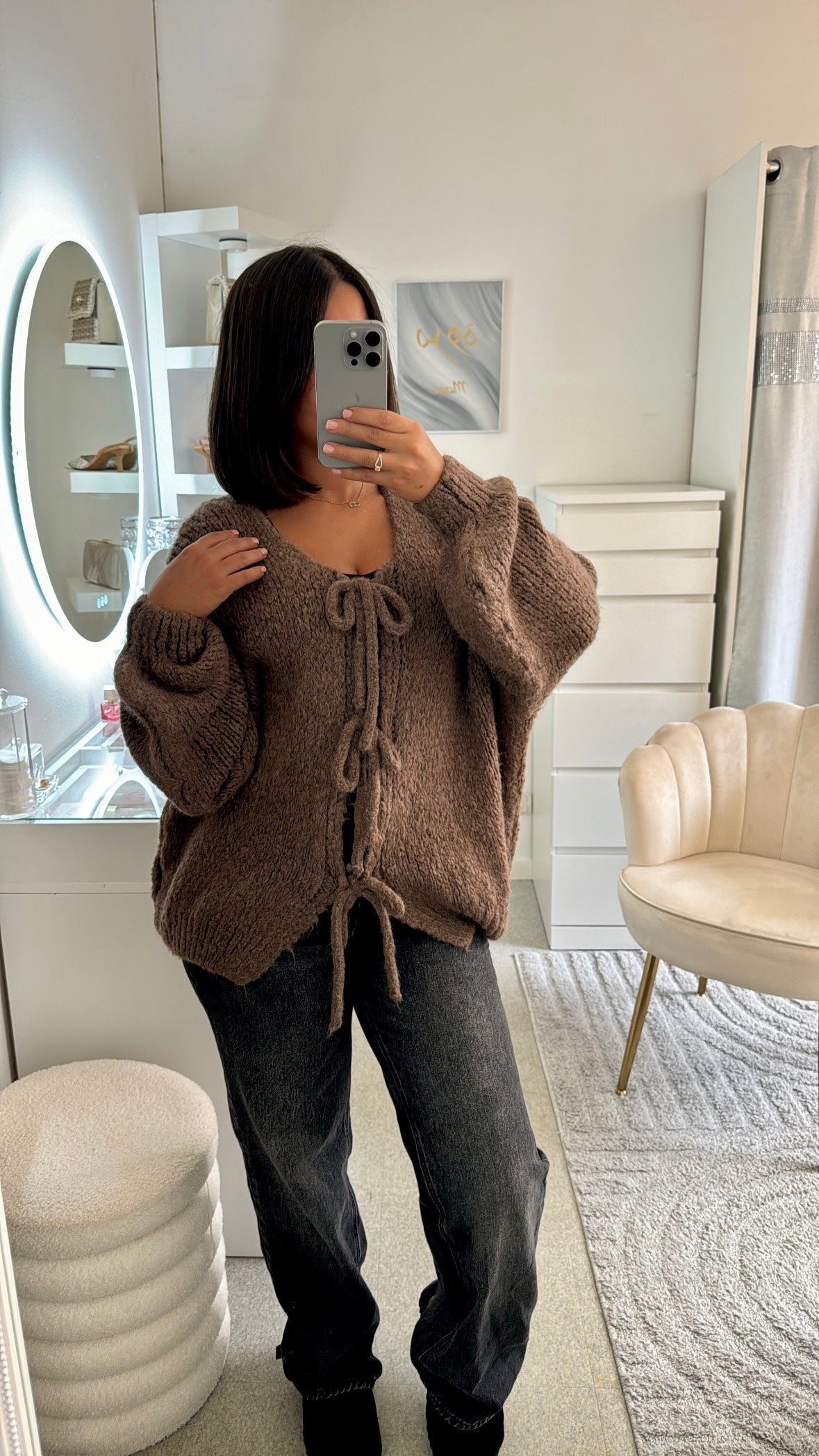 Gilet Najla marron