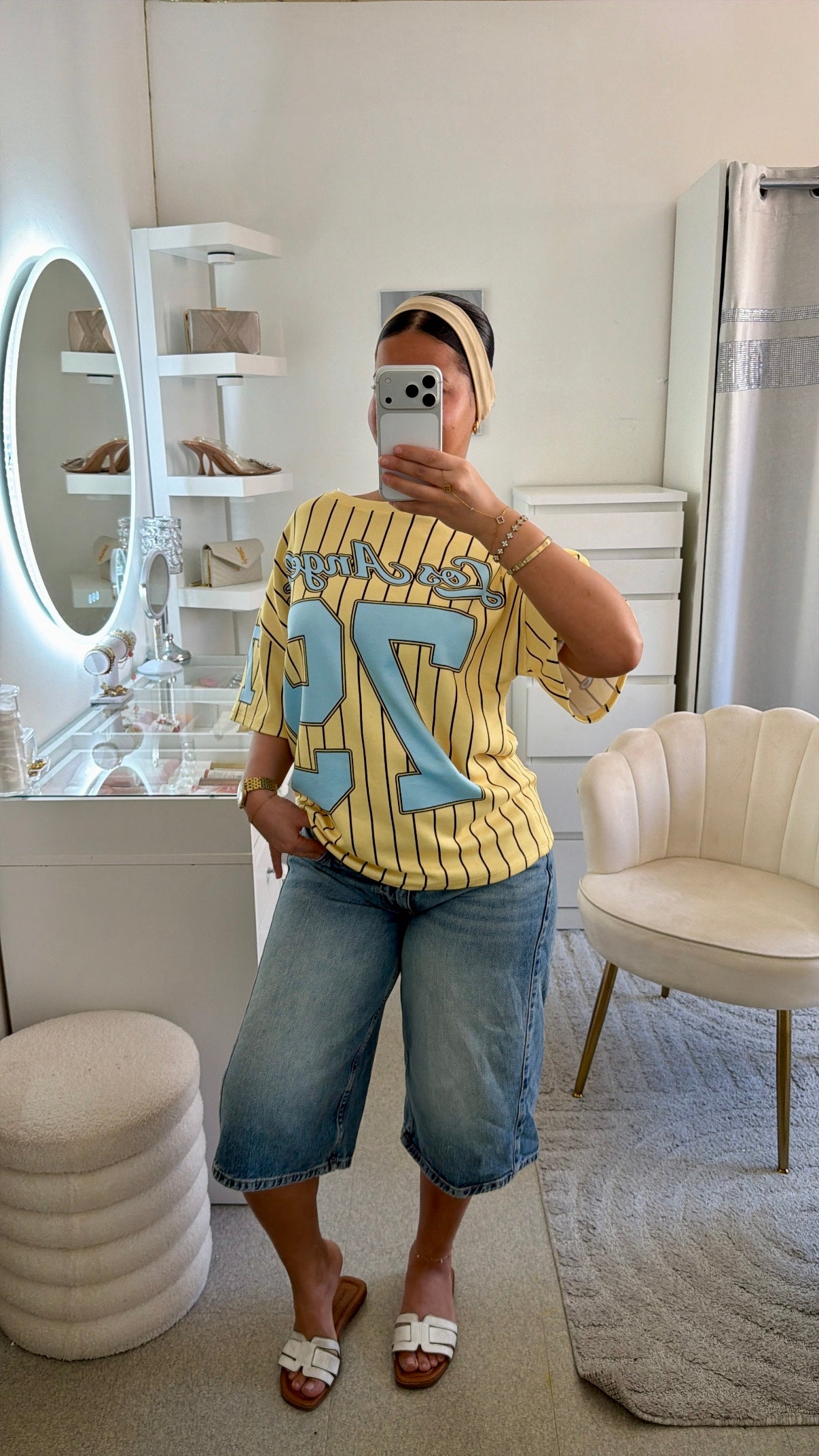 T shirt Zorine en jaune