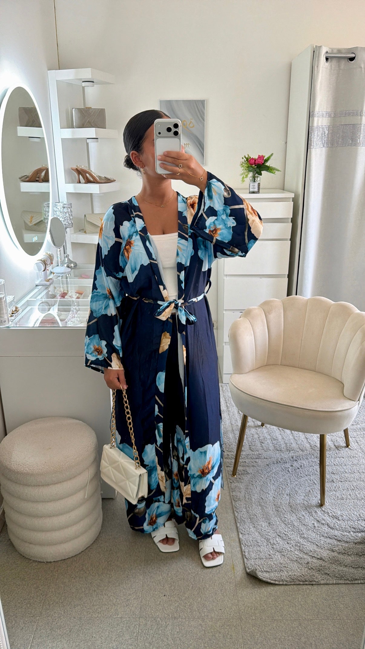 Ensemble kimono Ayline bleu