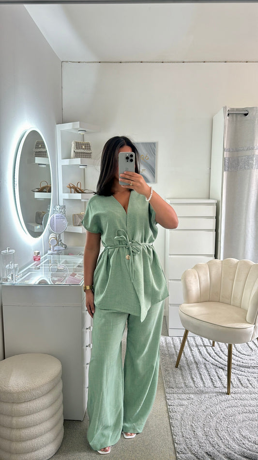 Ensemble jasmin vert d’eau
