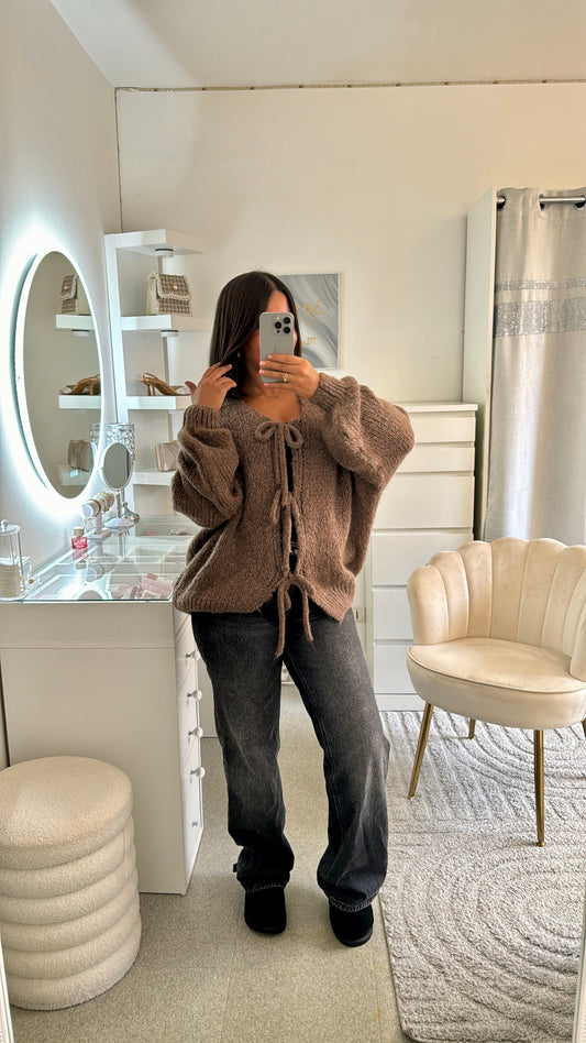 Gilet Najla marron