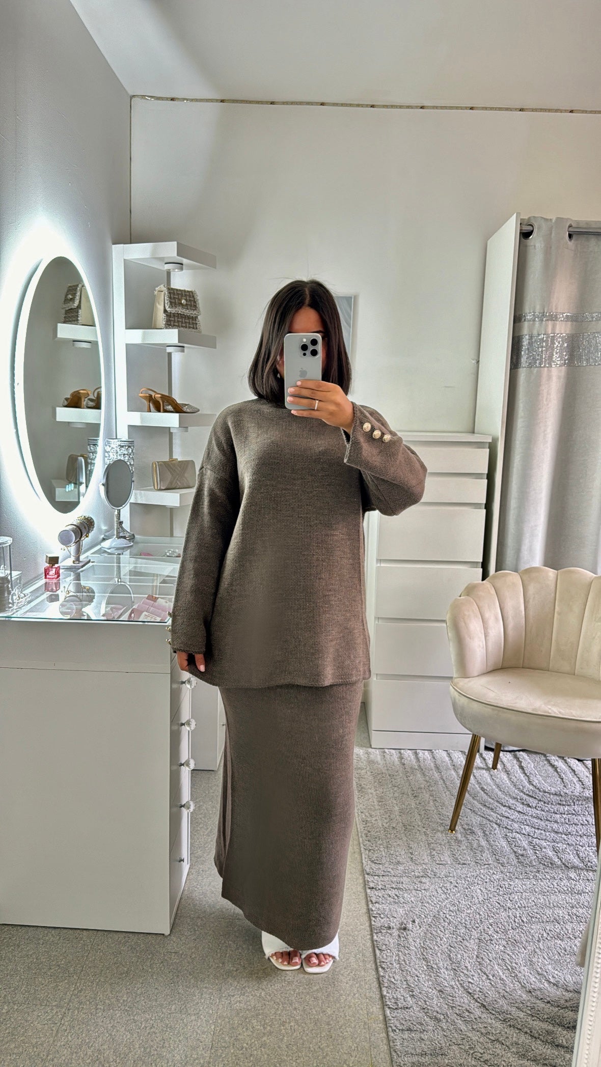 Ensemble Faiza taupe