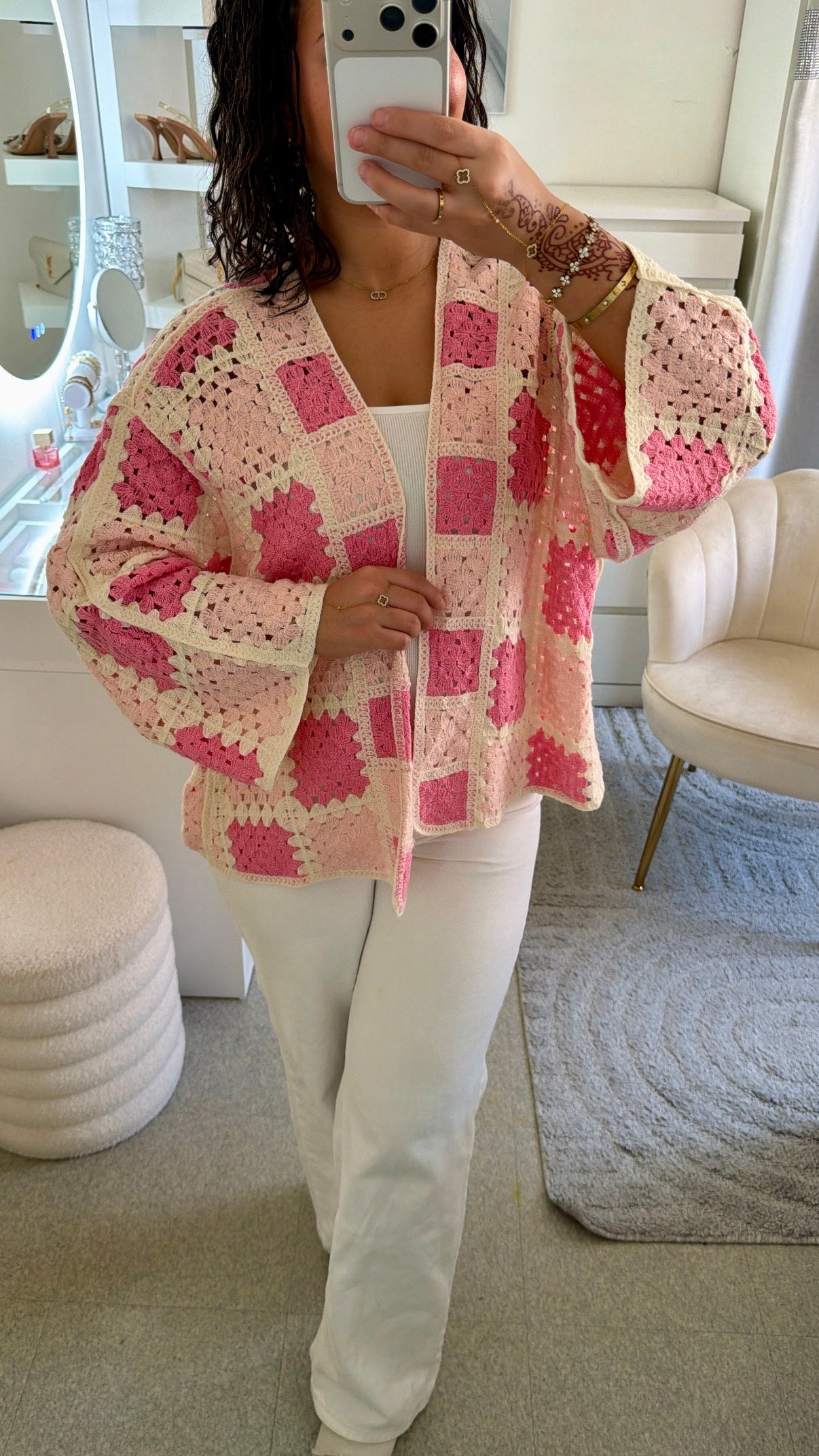 Cardigan Soumaya rose
