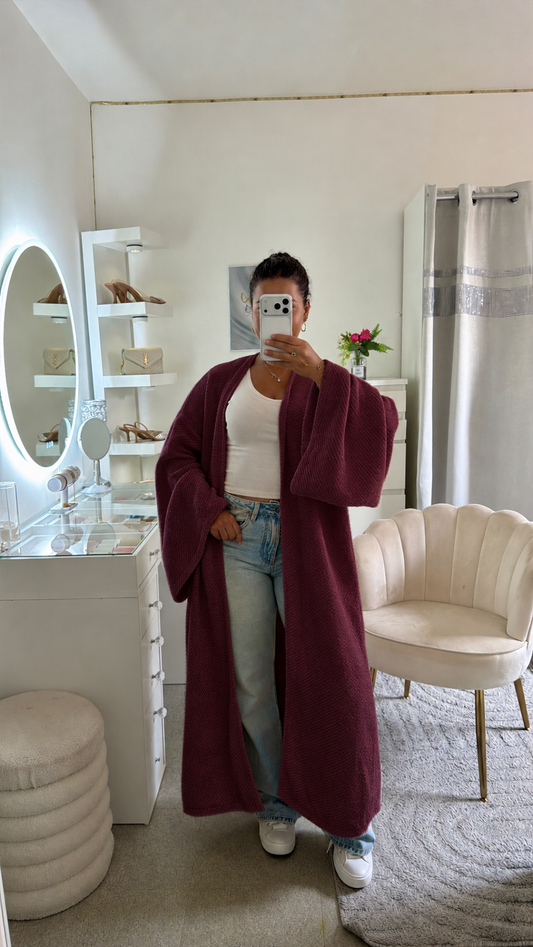 Gilet Lycia en bordeaux