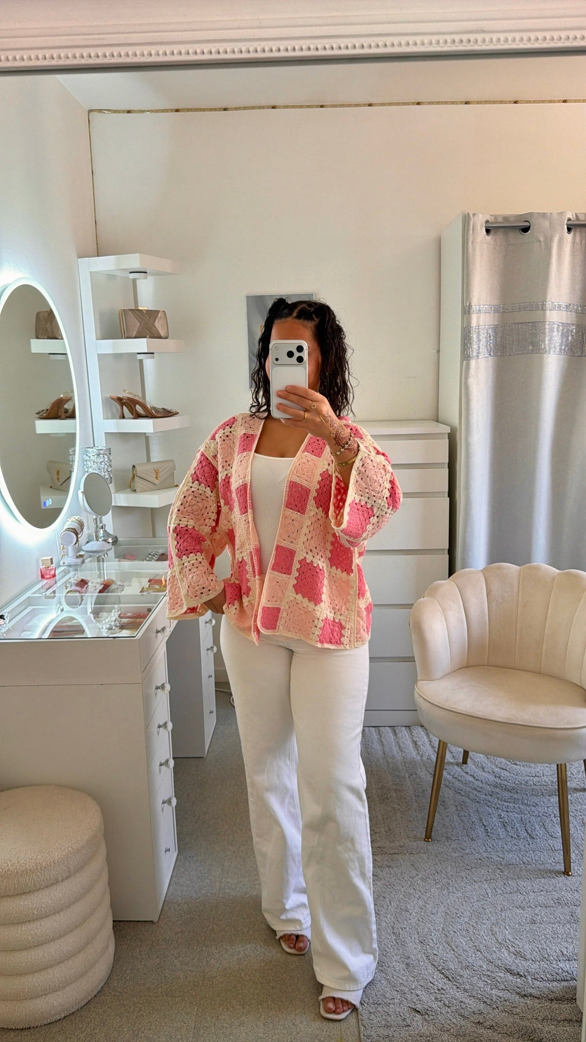 Cardigan Soumaya rose