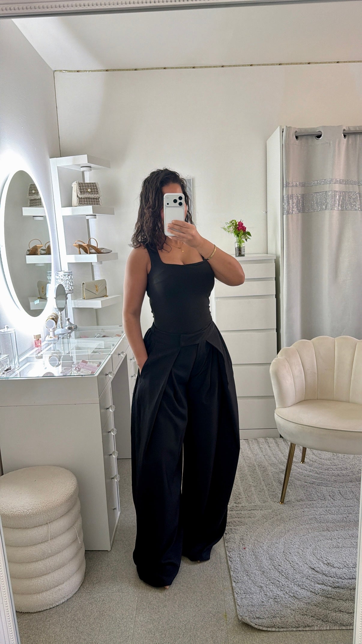 Pantalon sélène noir