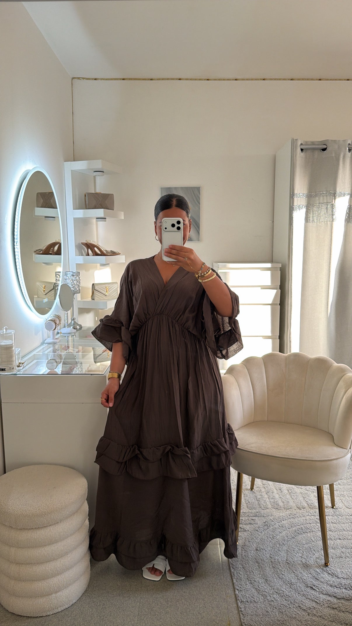 Robe Maissa en marron
