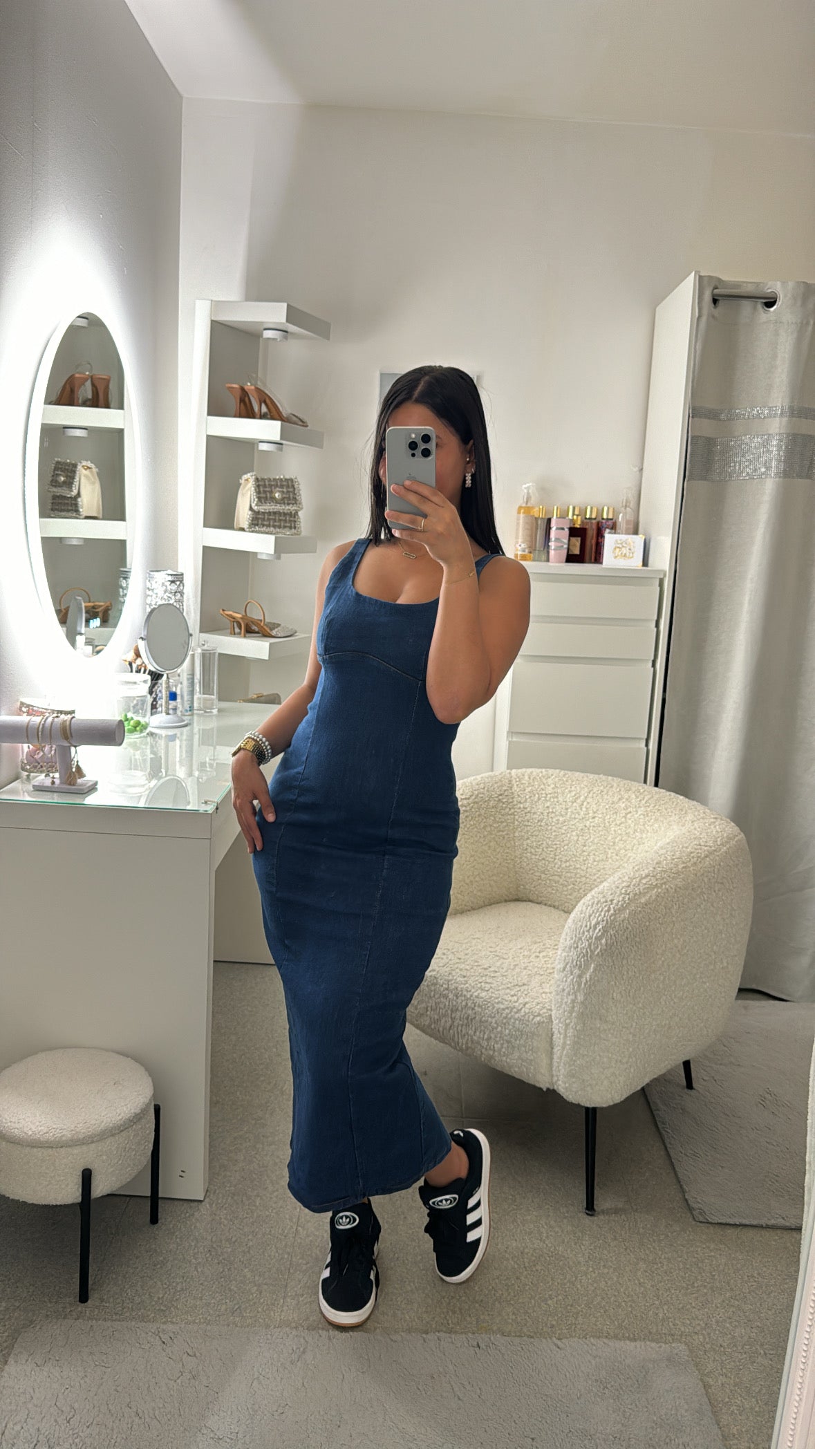 Robe en Jean bleu