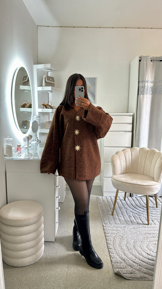 Veste Nej en marron