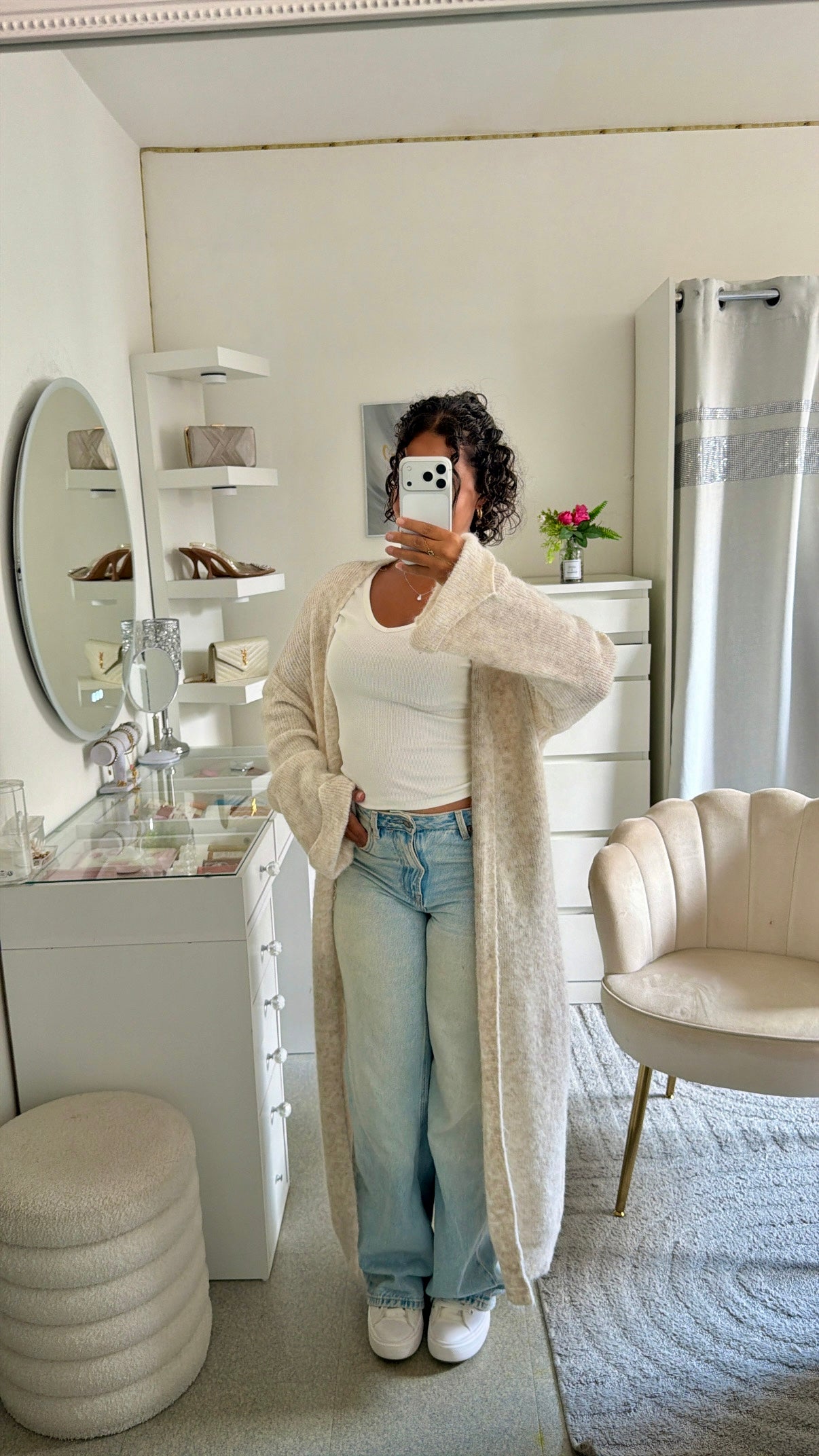 Gilet Nelia en beige