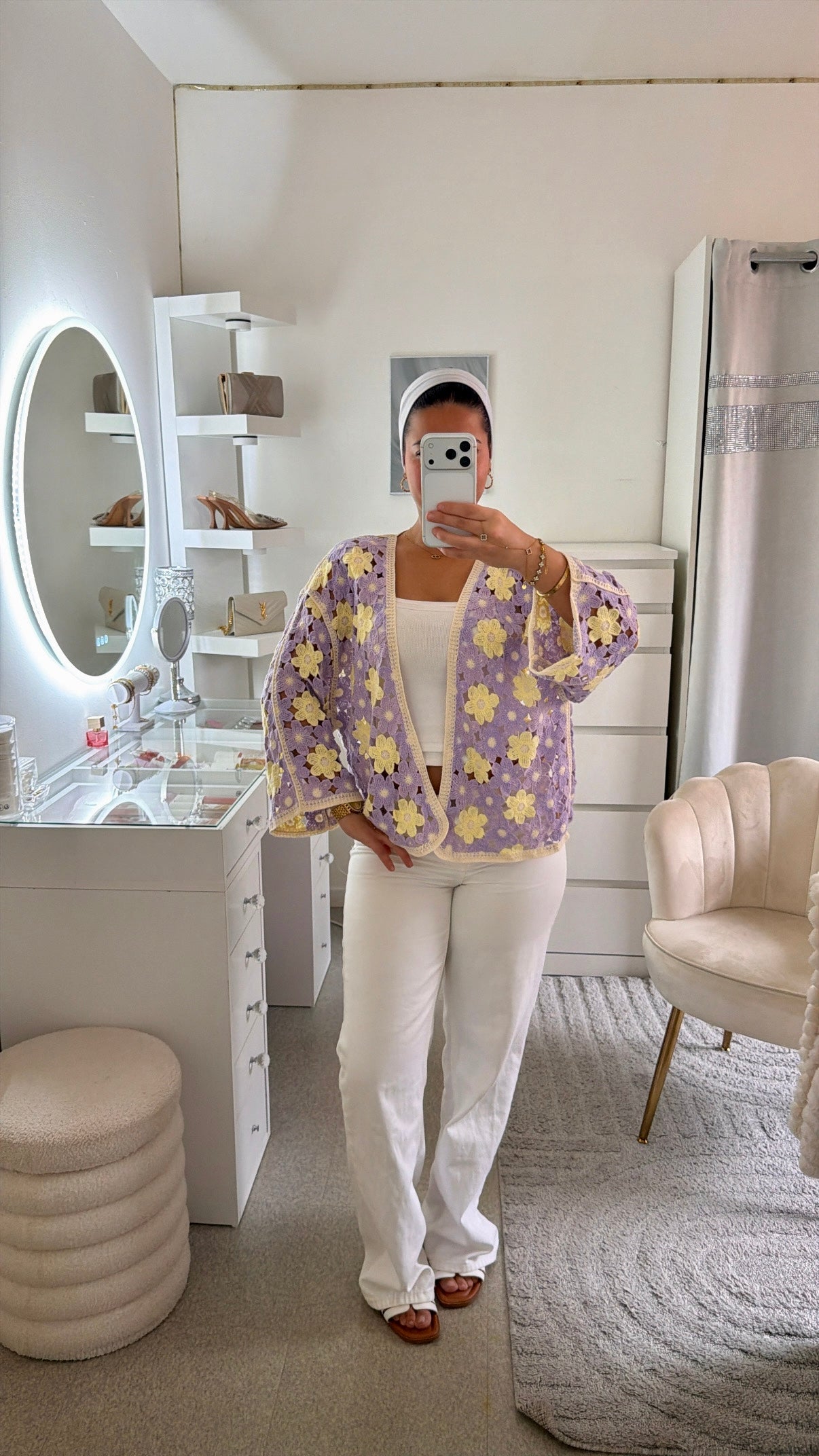 Cardigan Flora violet