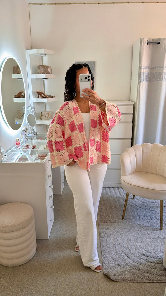 Cardigan Soumaya rose