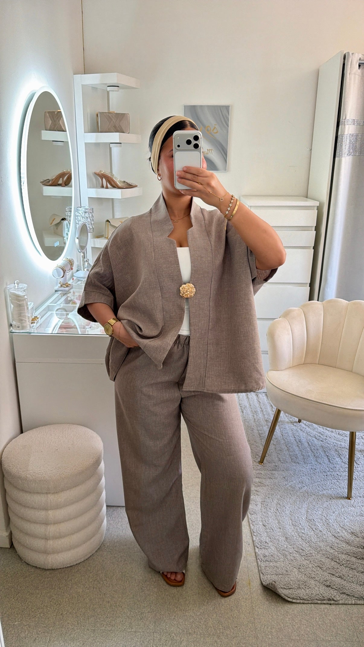 Ensemble Janna taupe clair