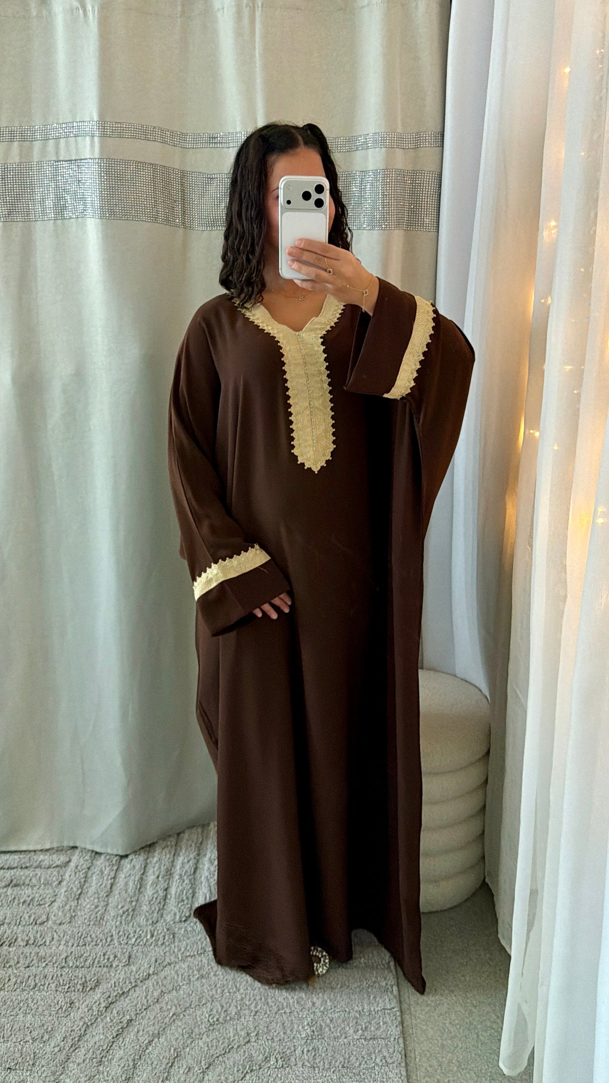 Abaya Vanilla marron