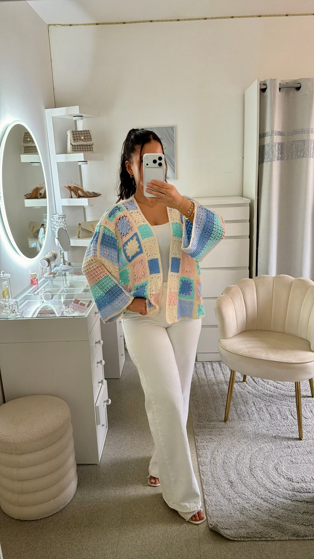 Cardigan Amira  bleu clair