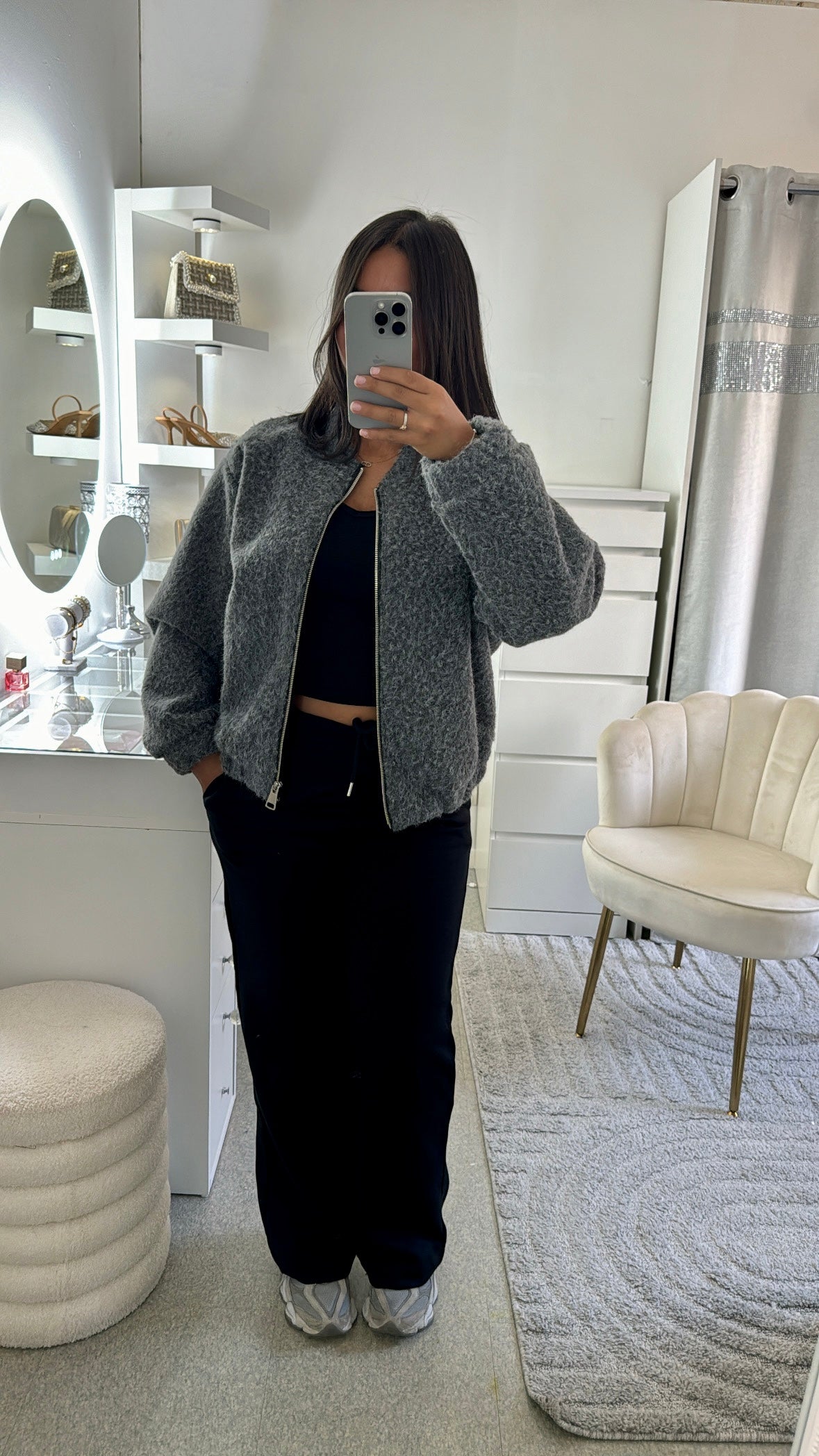 Veste Mouna gris