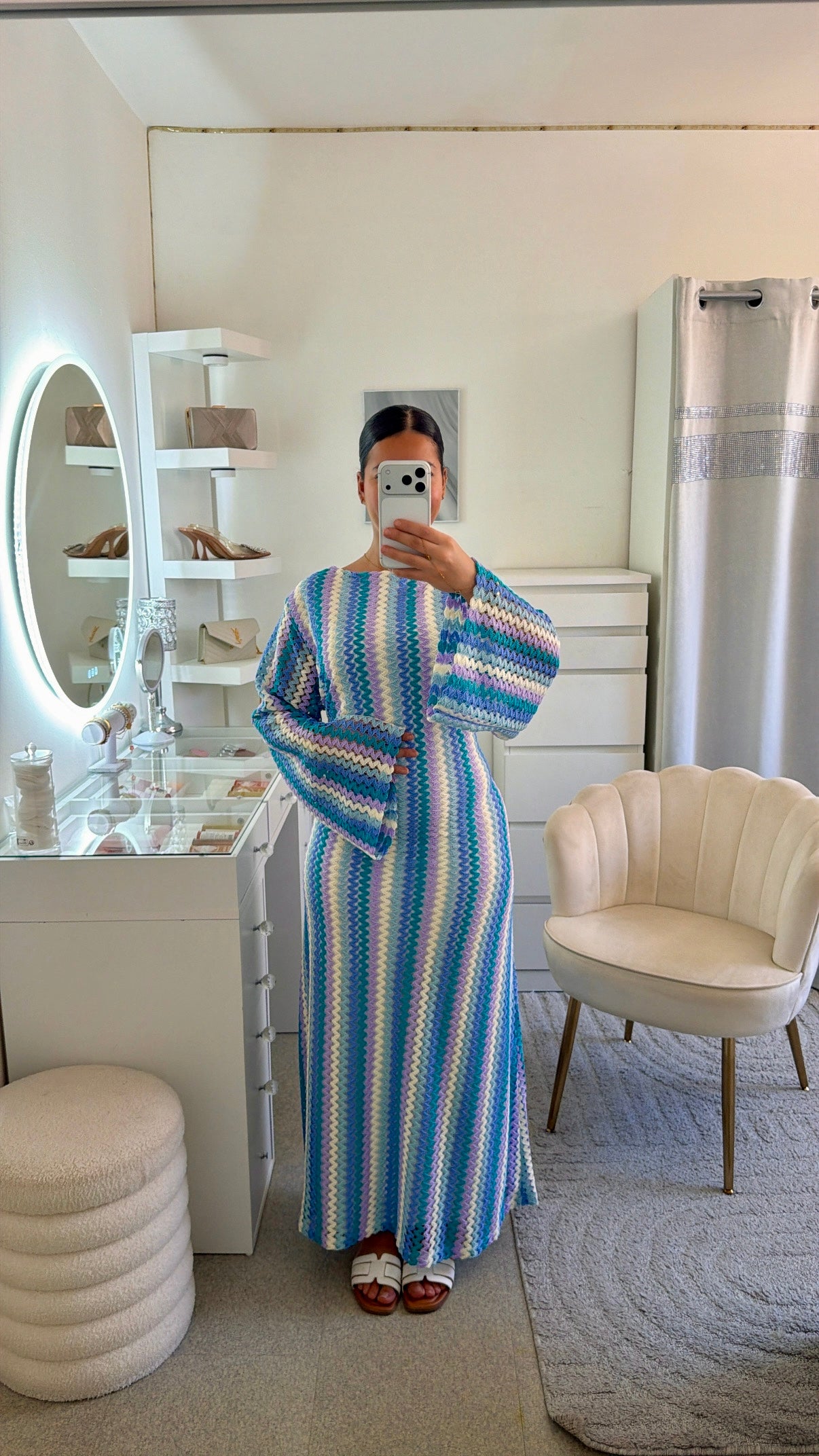 Robe Fadila bleu