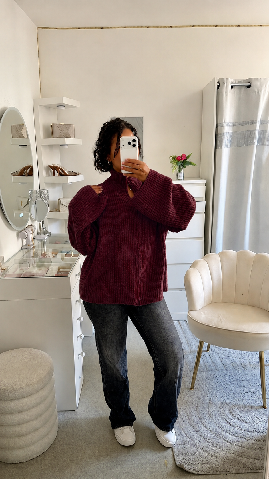 Gilet Layla en bordeaux