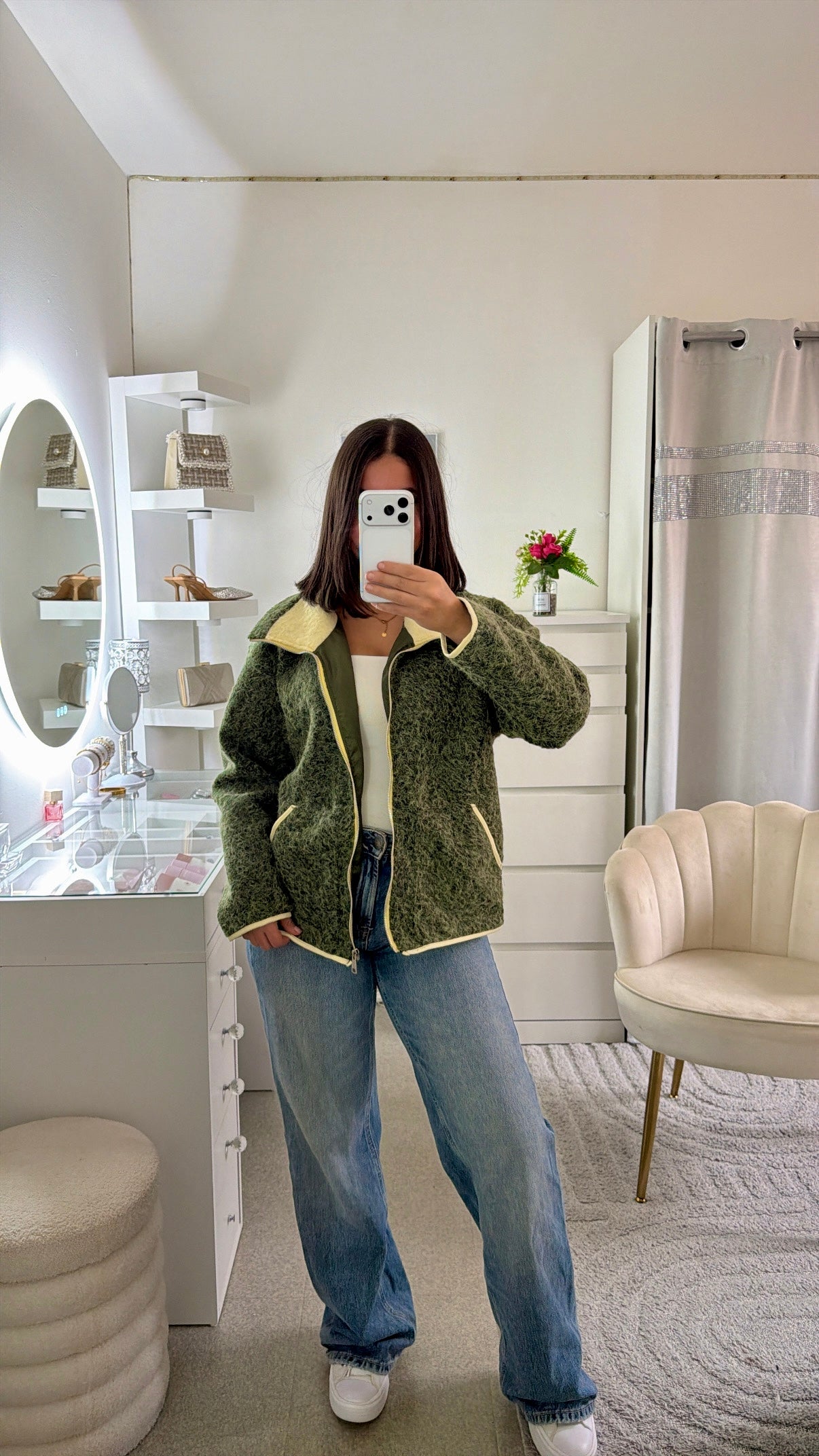 Veste Aaliyah vert kaki
