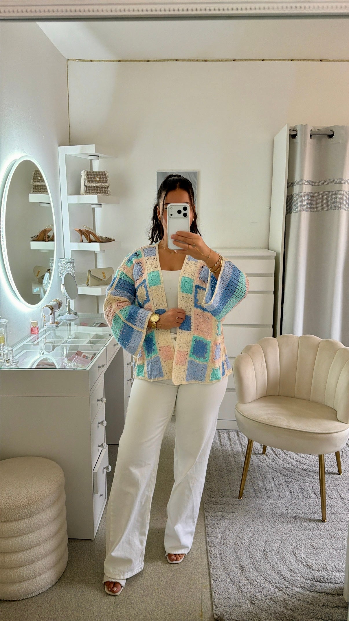 Cardigan Amira  bleu clair