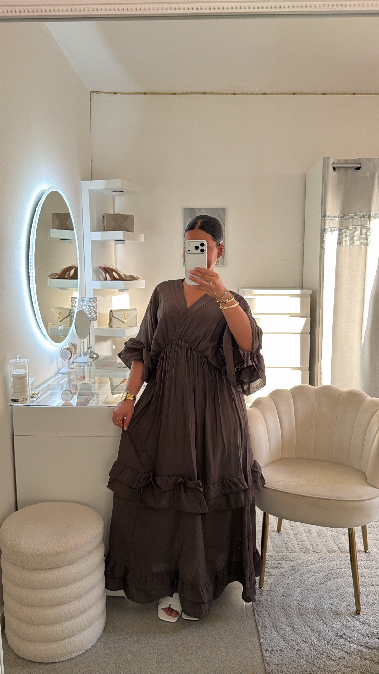 Robe Maissa en marron