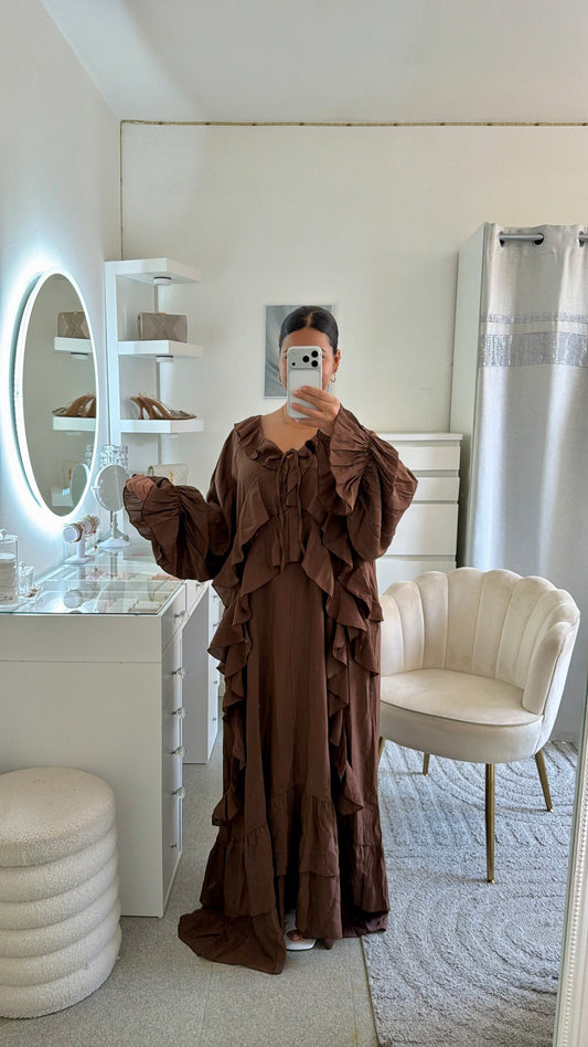 Robe Aida en marron