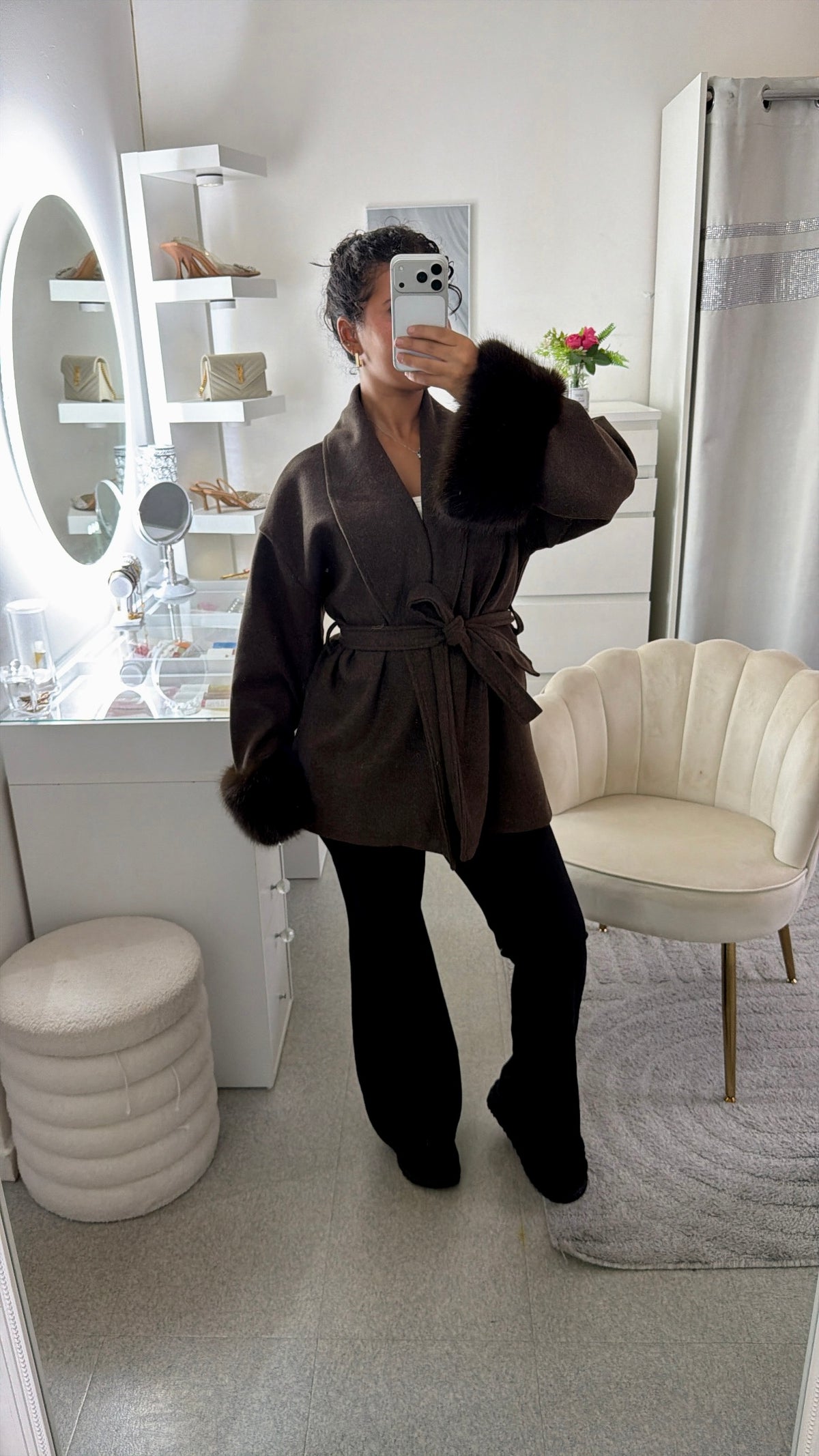 Manteau Amira marron