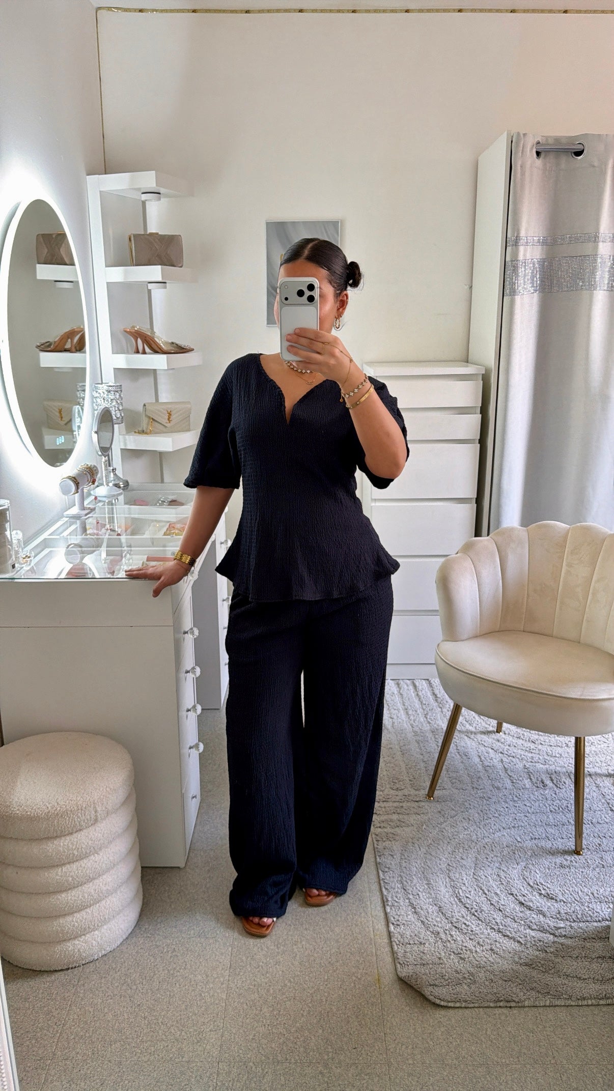 Ensemble Aïcha en bleu marine