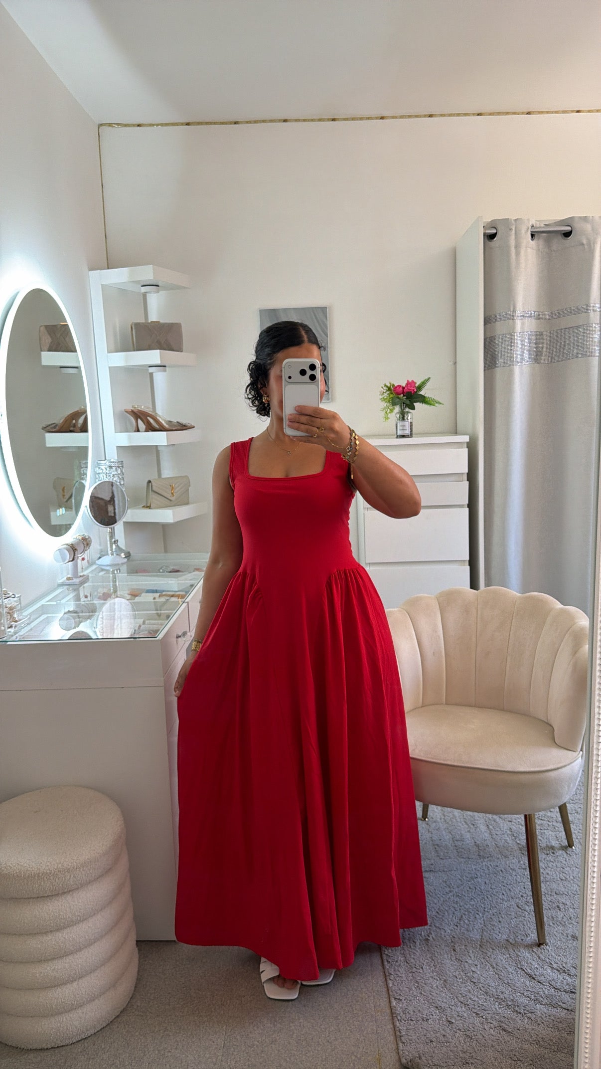 Robe Jeasmean en rouge