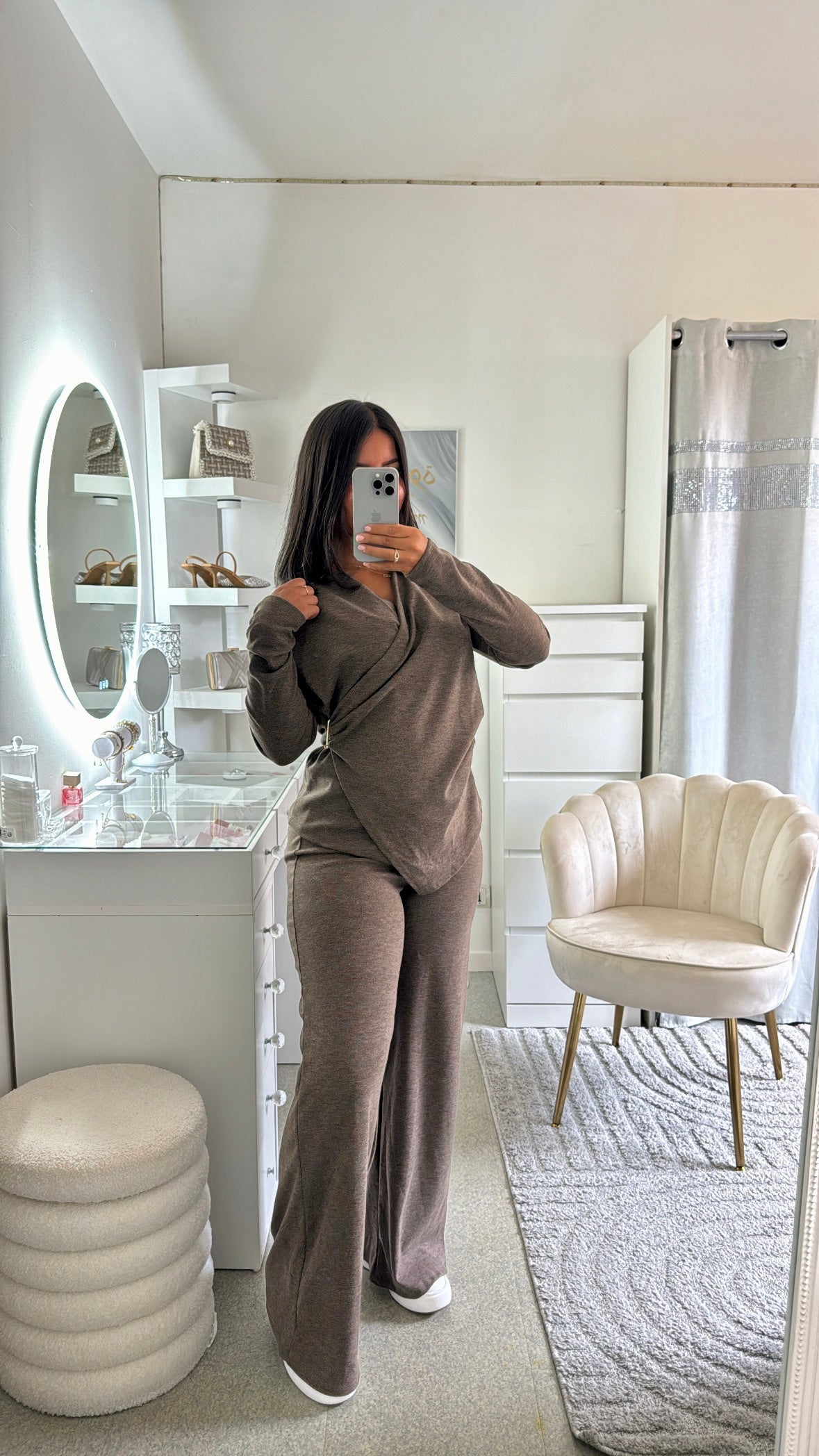 Ensemble Ayem en taupe