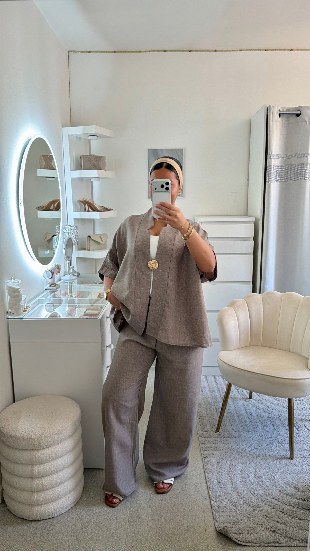 Ensemble Janna taupe clair