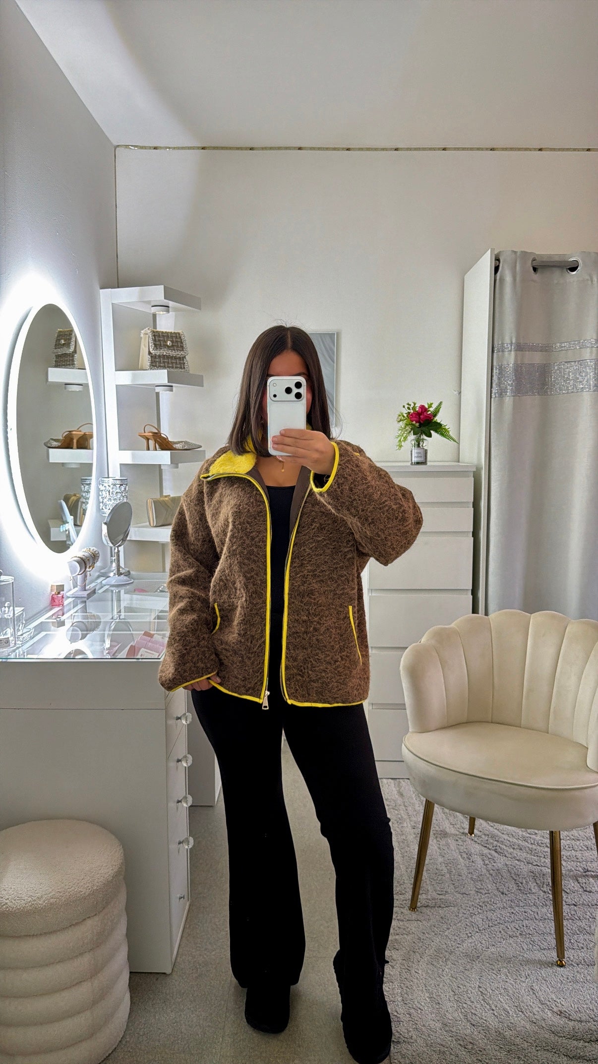 Gilet Aaliyah marron