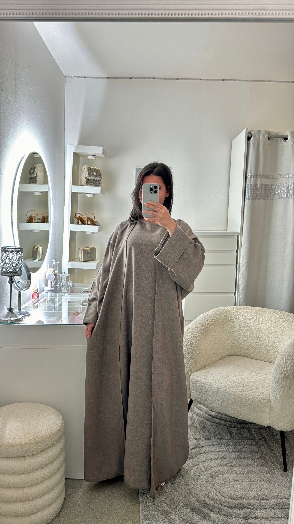 Robe kimono marron