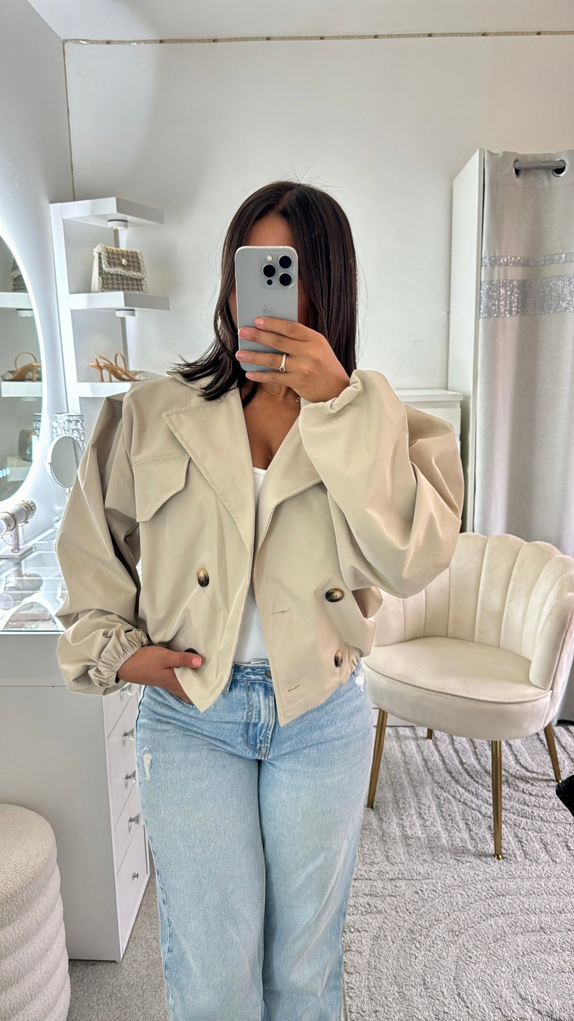 Trench court Lias beige