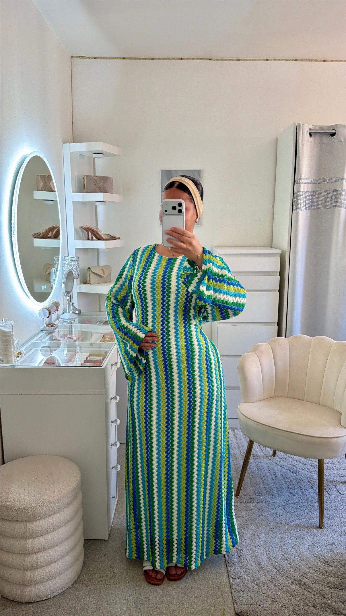 Robe Fadila vert