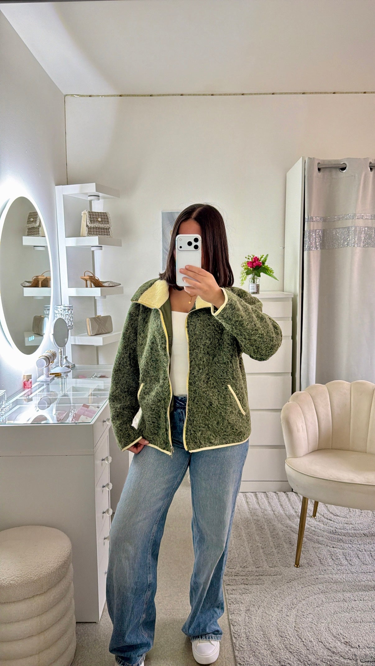 Veste Aaliyah vert kaki