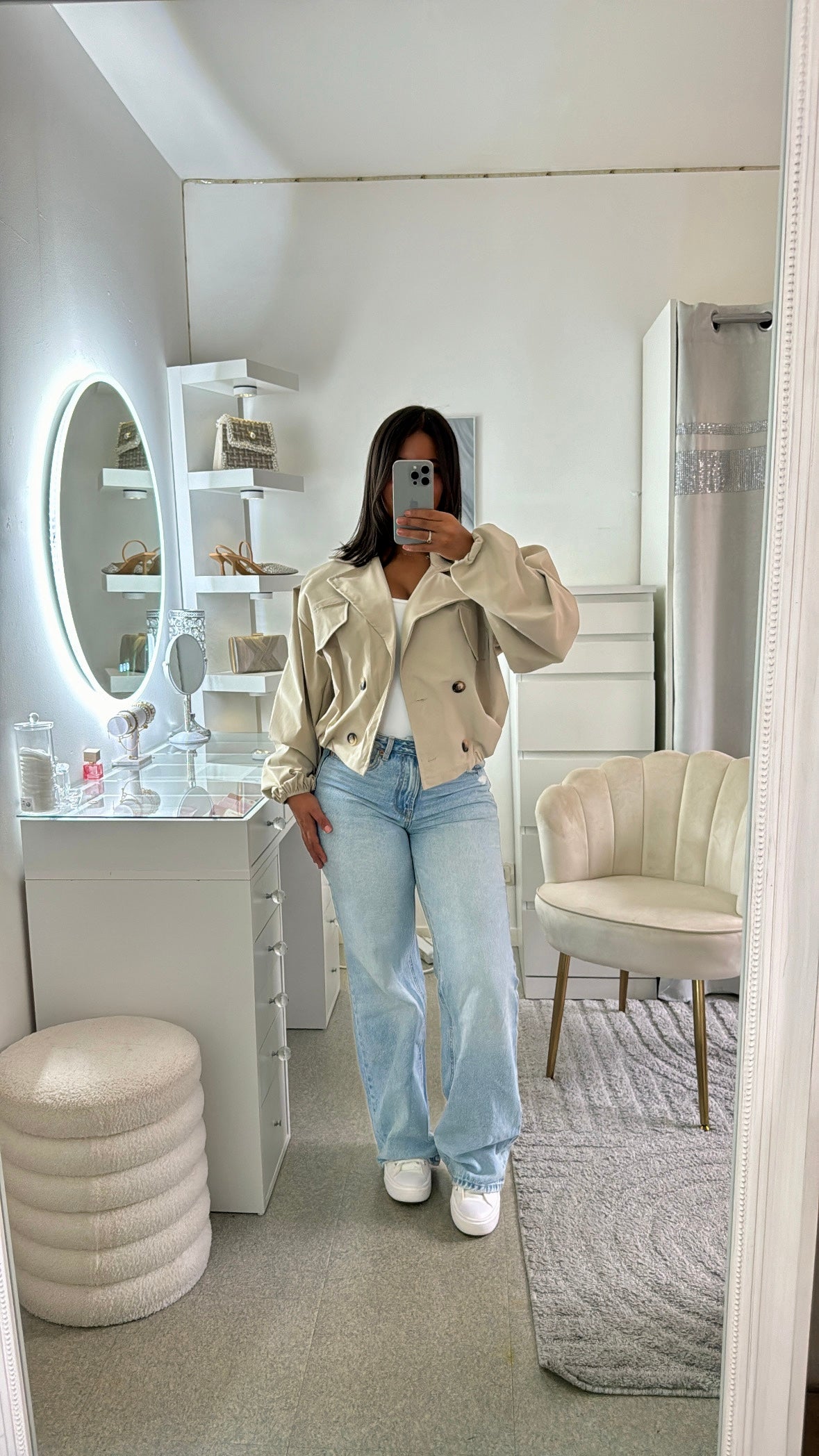 Trench court Lias beige