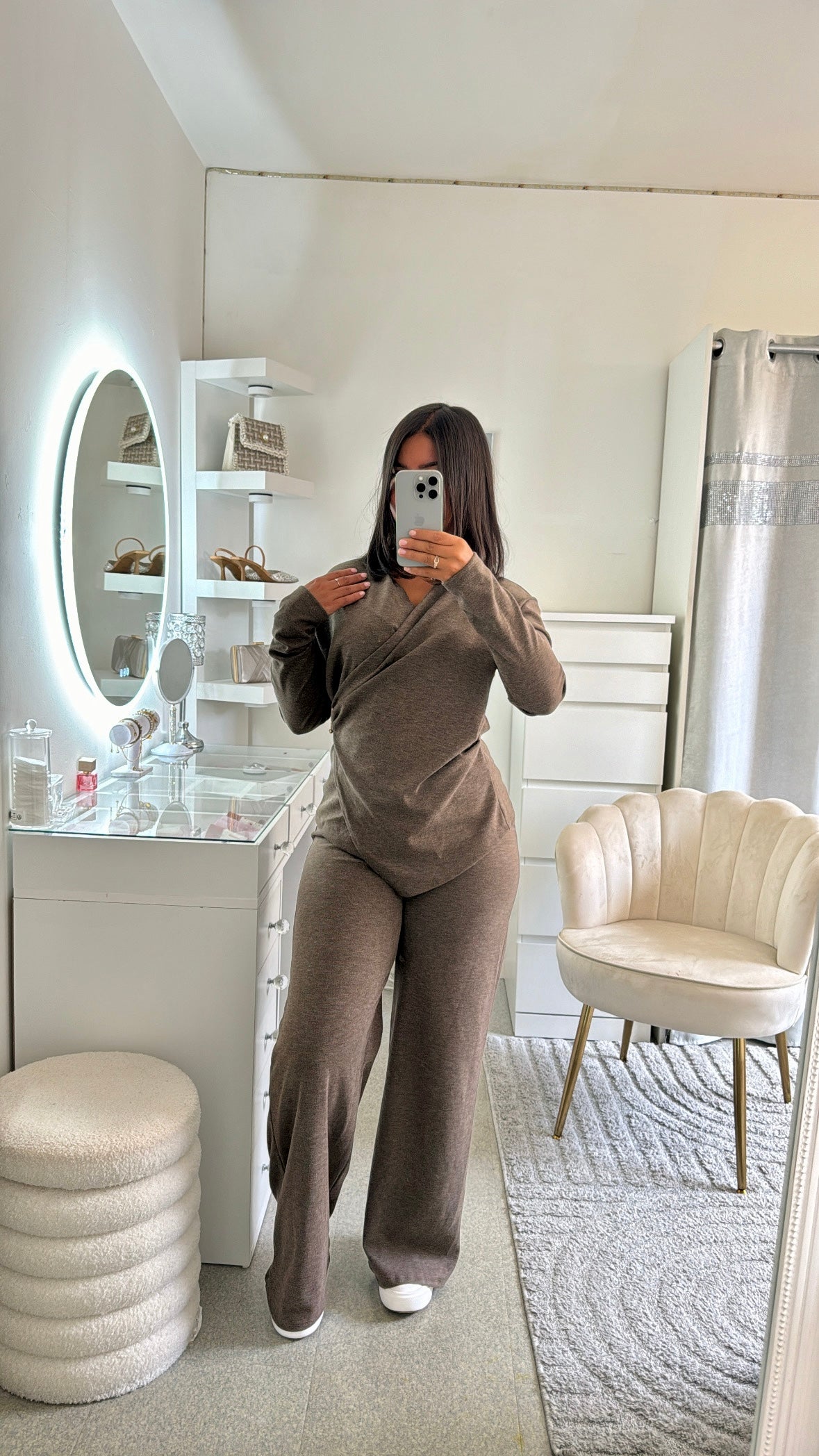 Ensemble Ayem en taupe